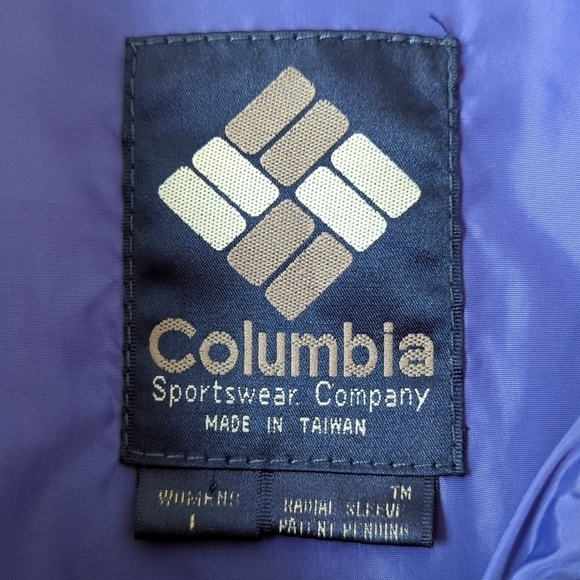 Columbia 90's Vintage Bugaboo Nylon Full Zip Winter Ski Shell Jacket Red Blue L - Picture 5 of 16